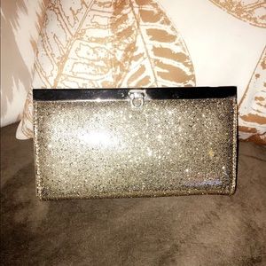 Sparkly Champagne to Gold Clutch Purse